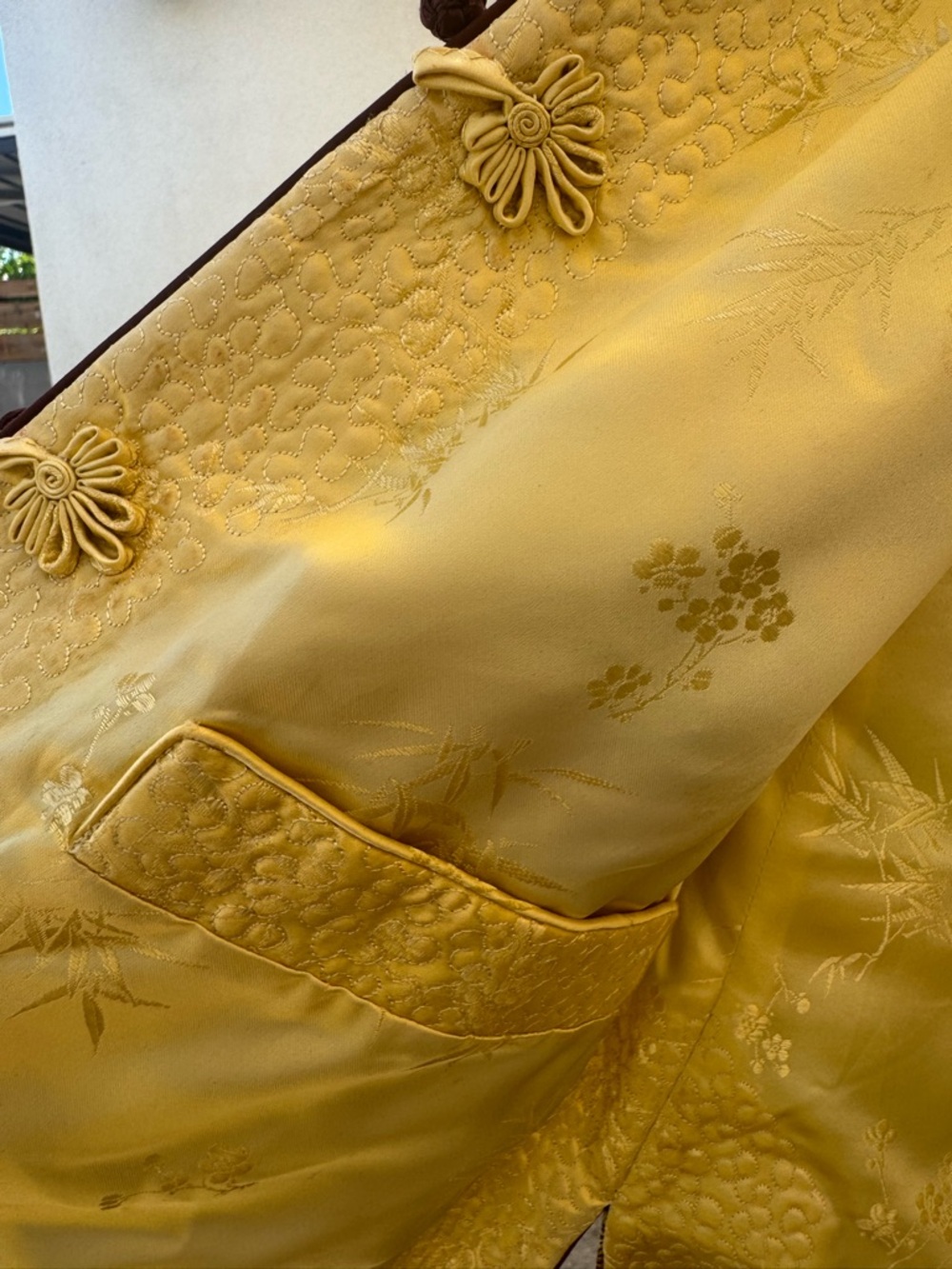 Mandarin jacket silk peony brand - Picture 7 of 9